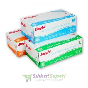 Lateks Pudrasız muayene eldiveni, hacamat malzmeleri